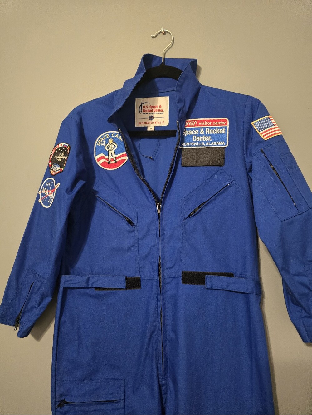 NASA Visitor Center Space & Rocket Center Blue Flight Suit
